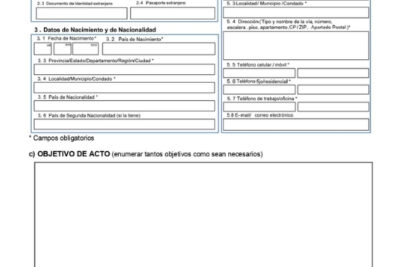 Acto notarial de Representaciones