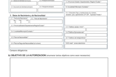 AUTORIZACIÓN PARA MENORES