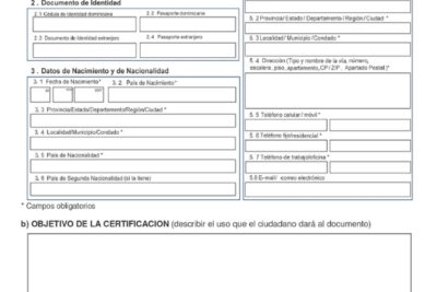 Certificaciones de Estado Civil