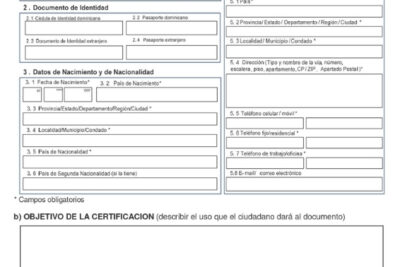 Certificado de Corrección de Fecha en el Pasaporte