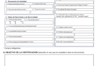 Certificado de Documento de Identidad