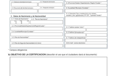 Certificado de inscripción consular y edicto