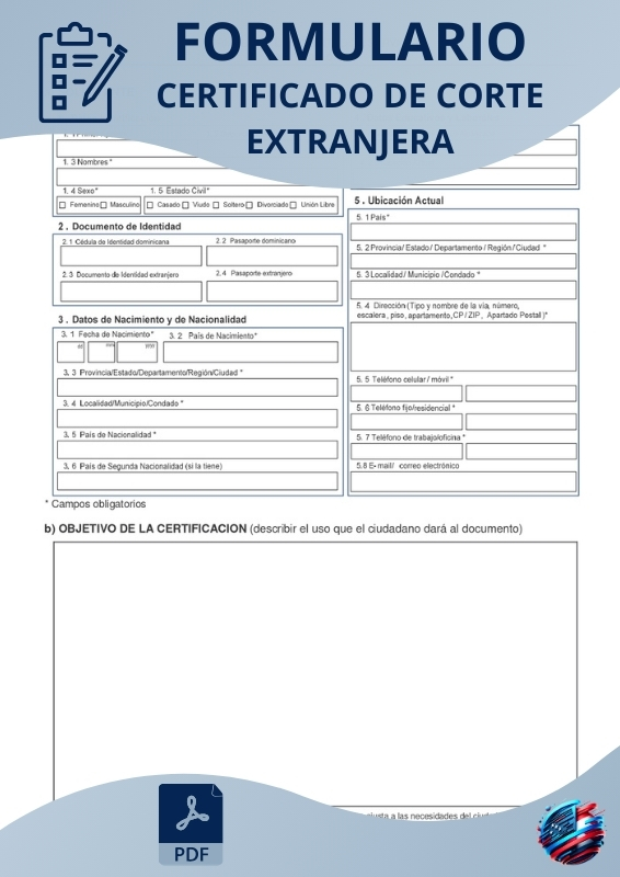 Certificado de Corte Extranjera