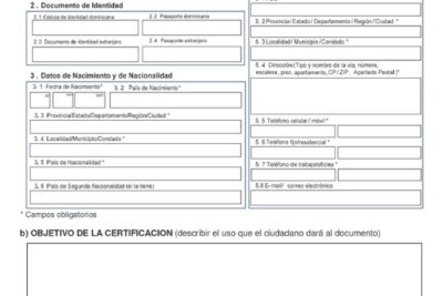 Certificado de Licencia Dominicana