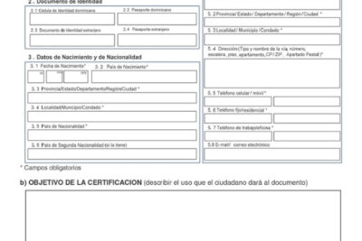 Certificado Secretario de Estado Extranjero