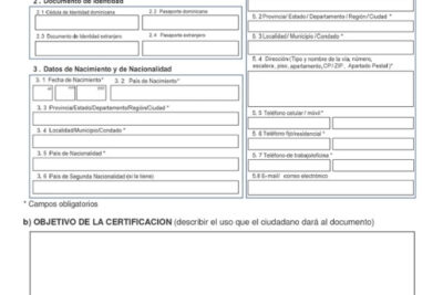 Certificado tiempo Pasado en el Consulado