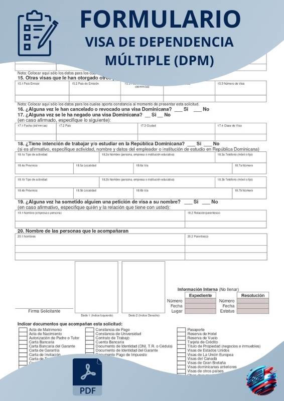 Visa de Dependencia Múltiple